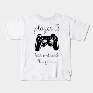 Crazy Bros Tee's Player 3 Has Entered The Game Kids T-Shirt